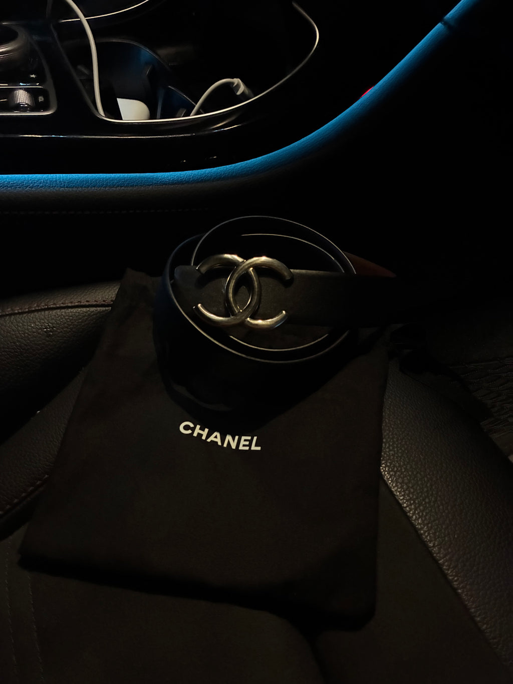 Chanel Logo Belt