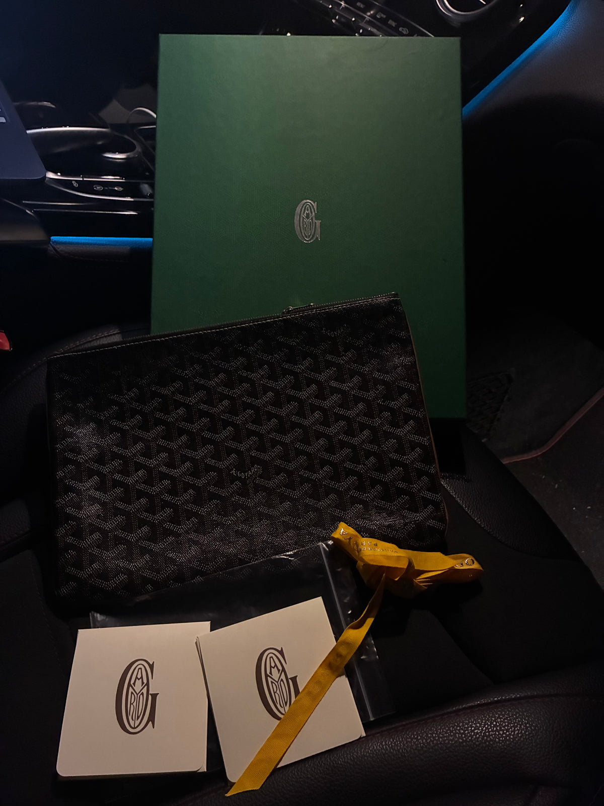 Goyard Black Senat Pouch