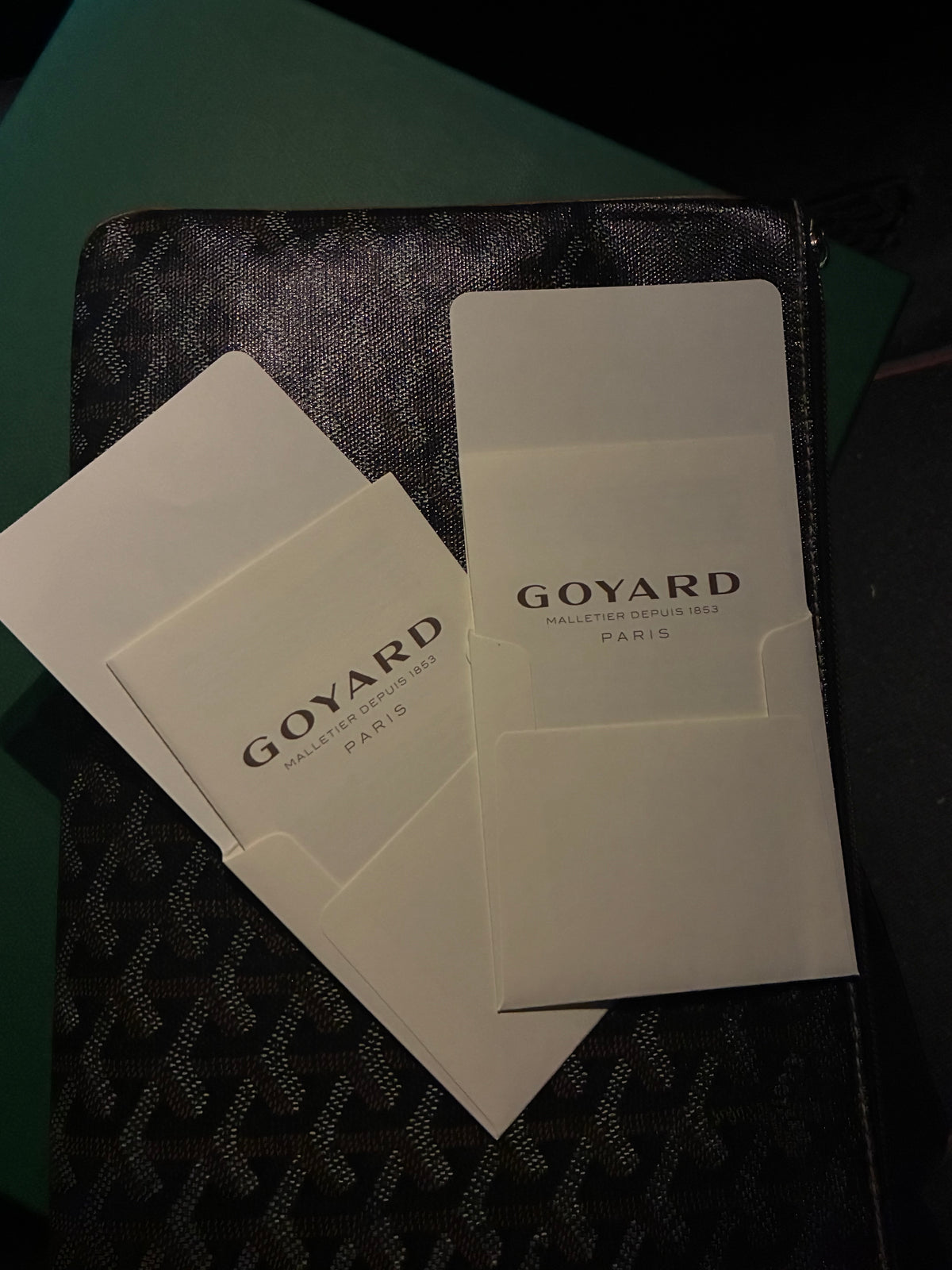 Goyard Black Senat Pouch