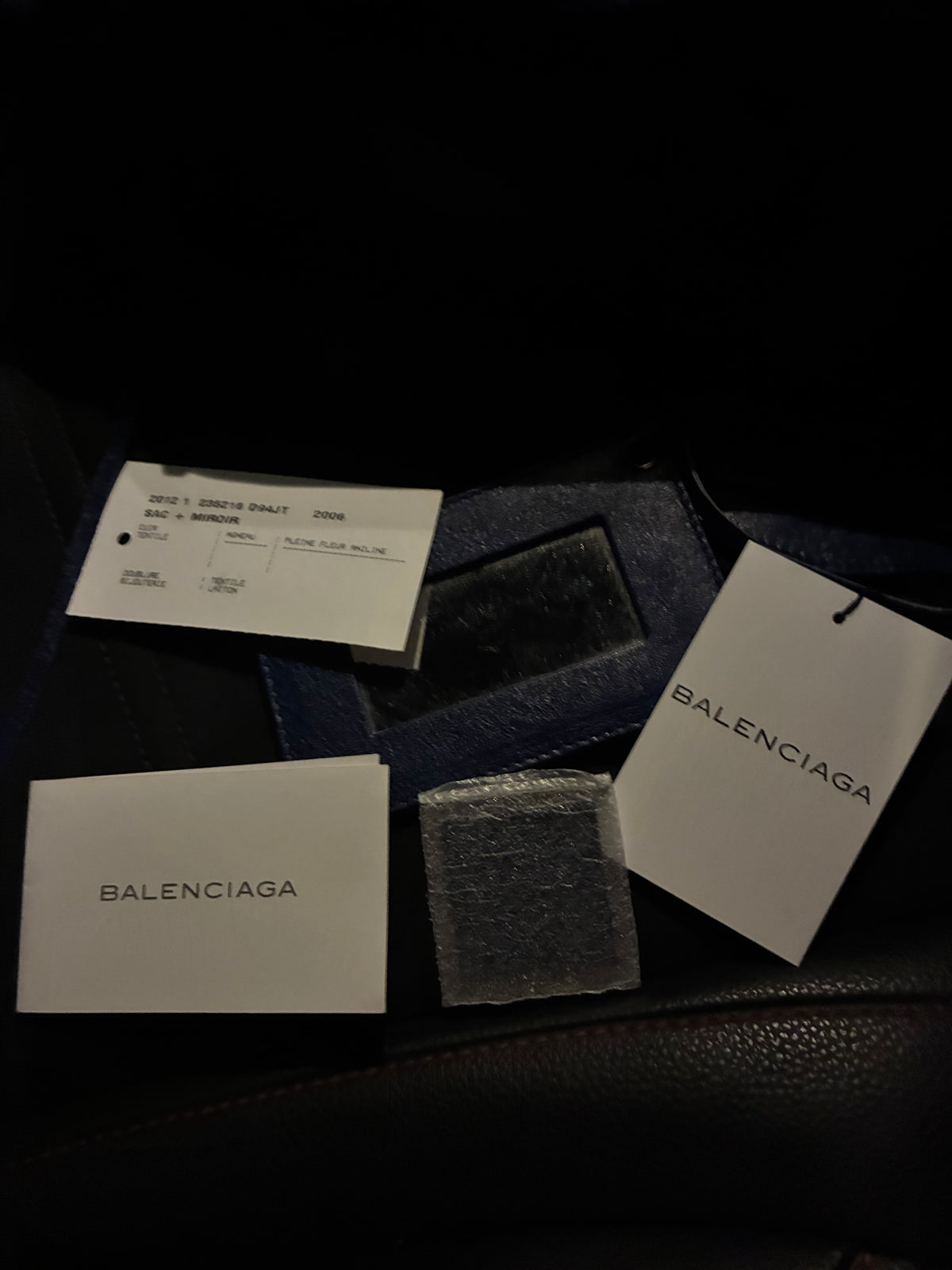 Blue Balenciaga City Bag