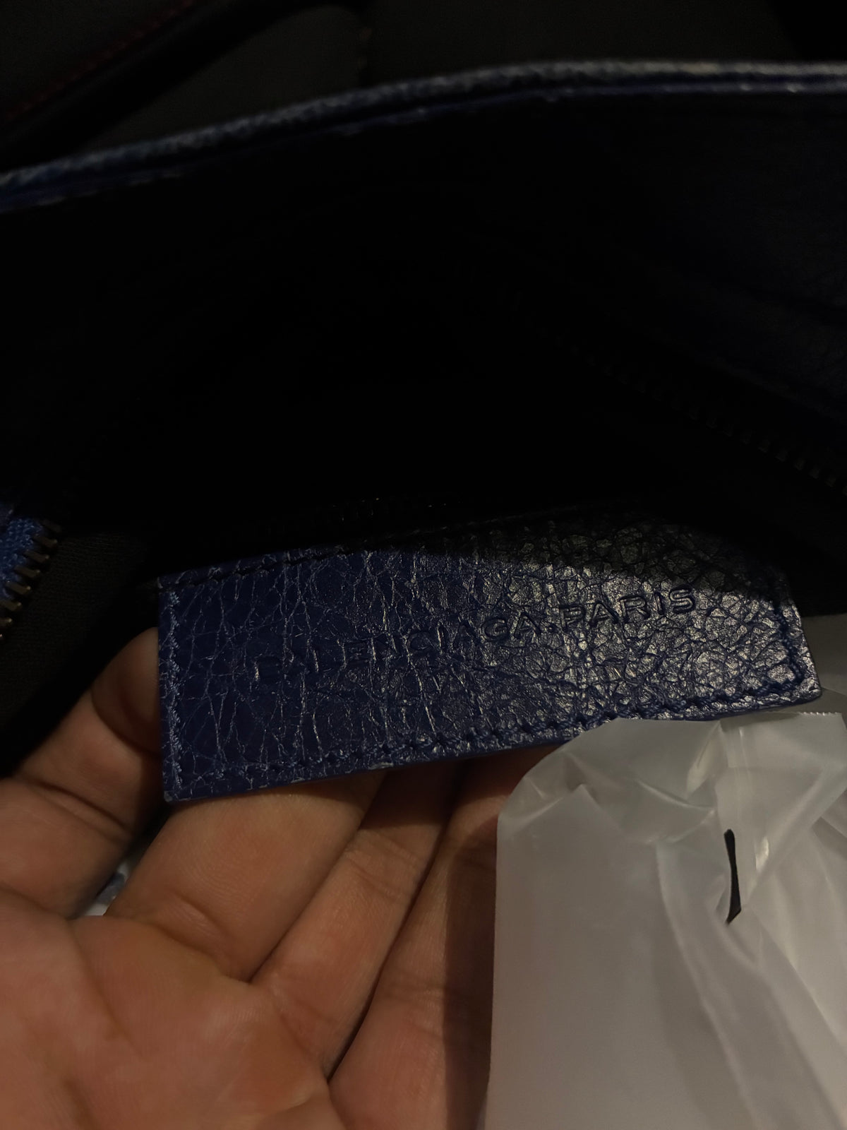 Blue Balenciaga City Bag