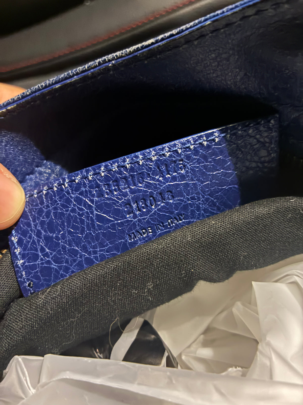 Blue Balenciaga City Bag