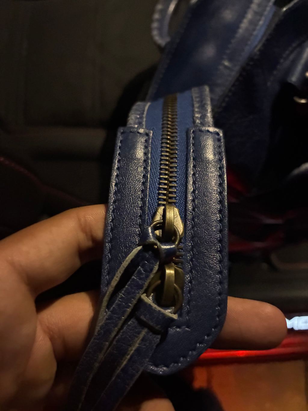 Blue Balenciaga City Bag