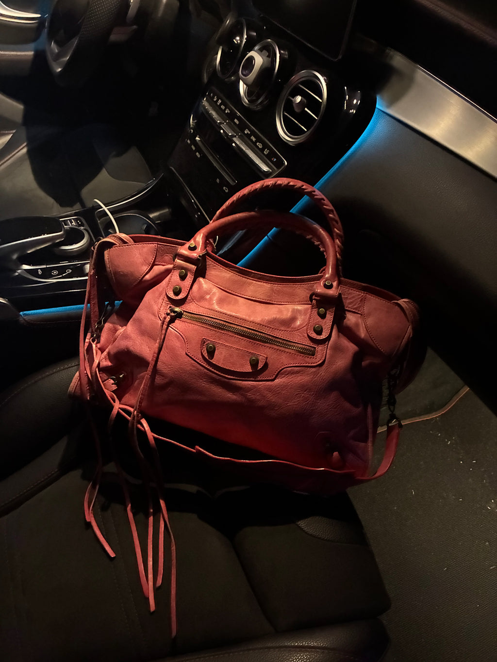 Pink Balenciaga City Bag