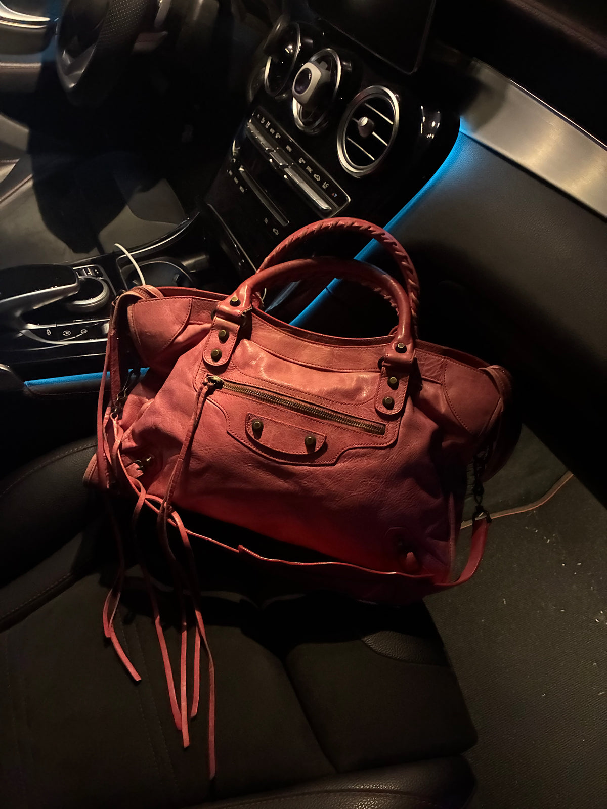 Pink Balenciaga City Bag
