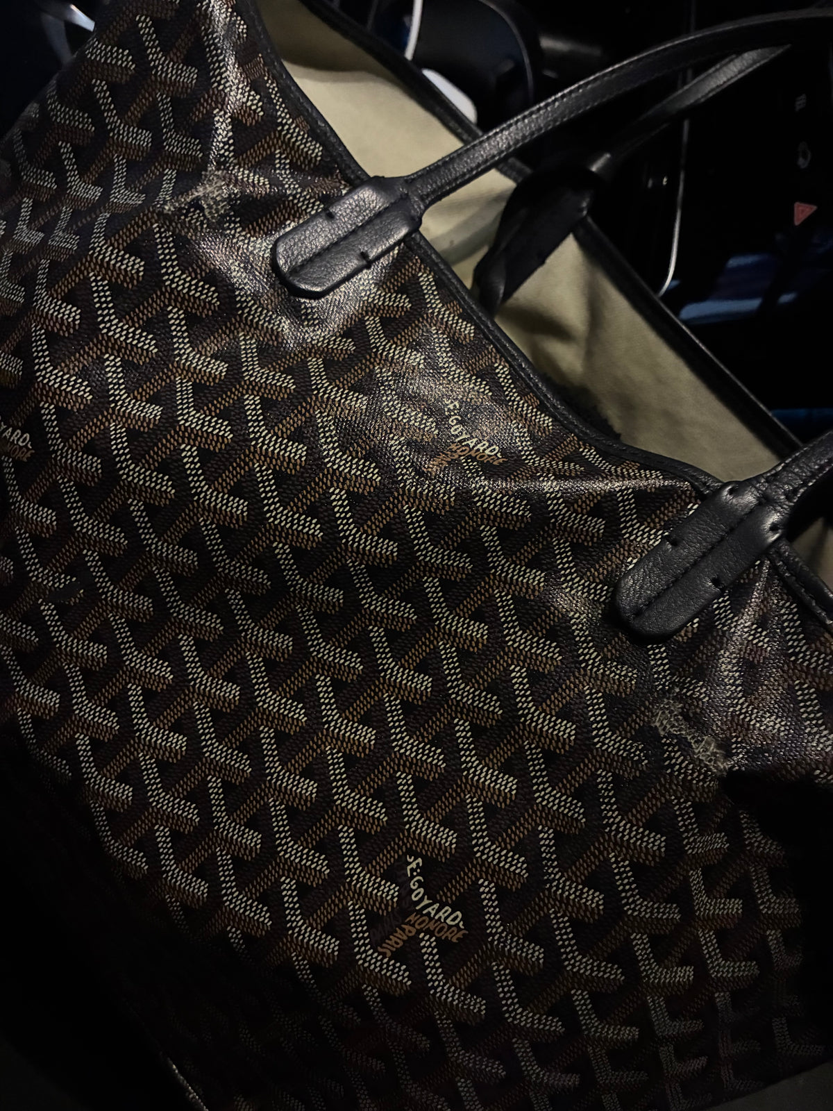 Black Goyard St. Louis Bag