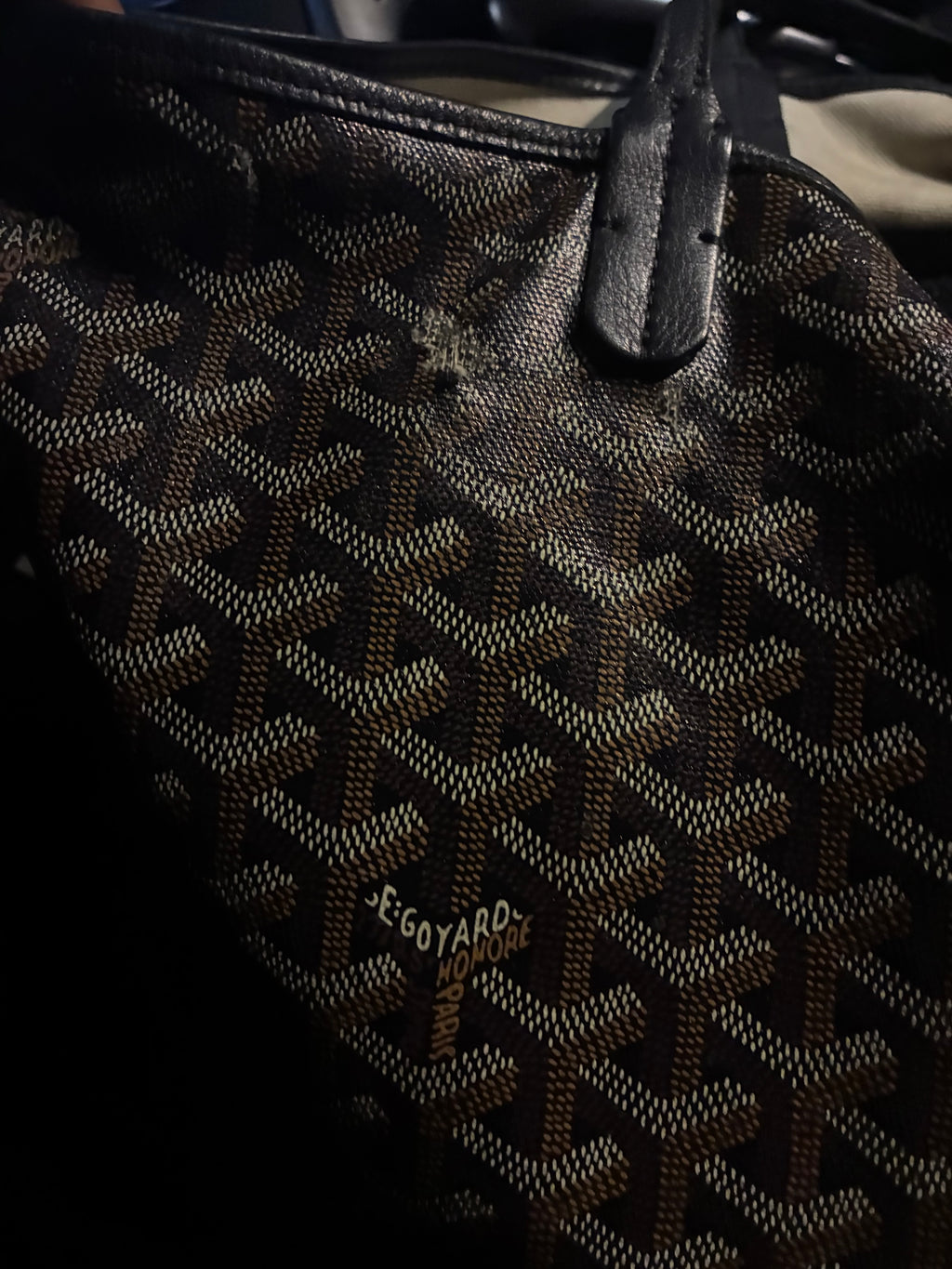 Black Goyard St. Louis Bag