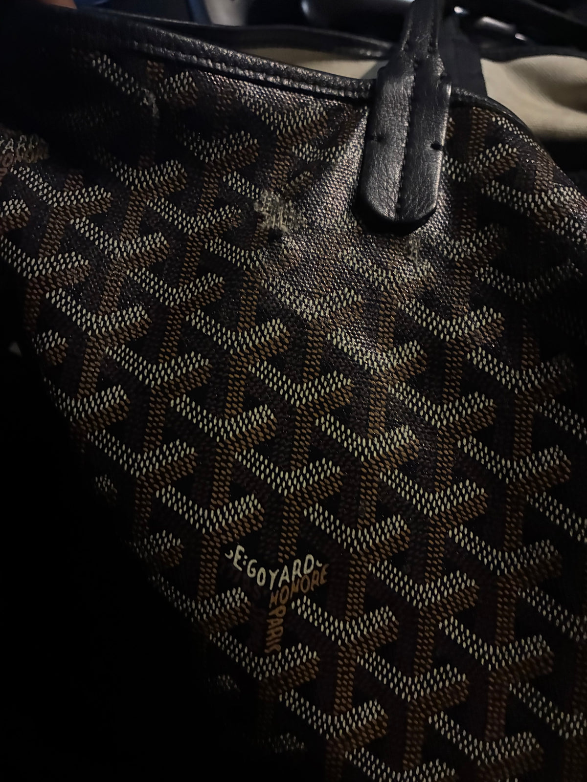 Black Goyard St. Louis Bag