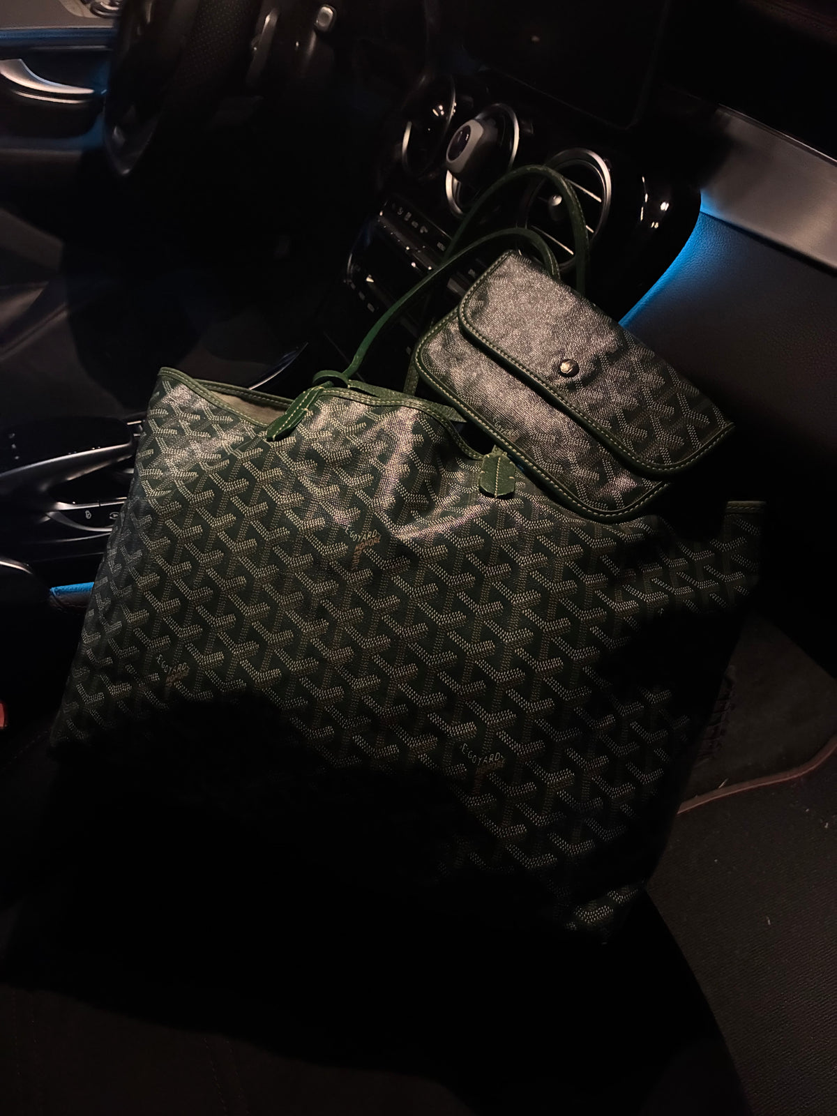 Pine Green Goyard St. Louis Bag