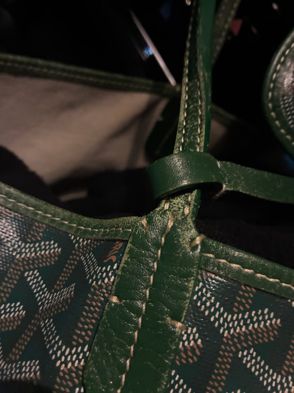 Pine Green Goyard St. Louis Bag