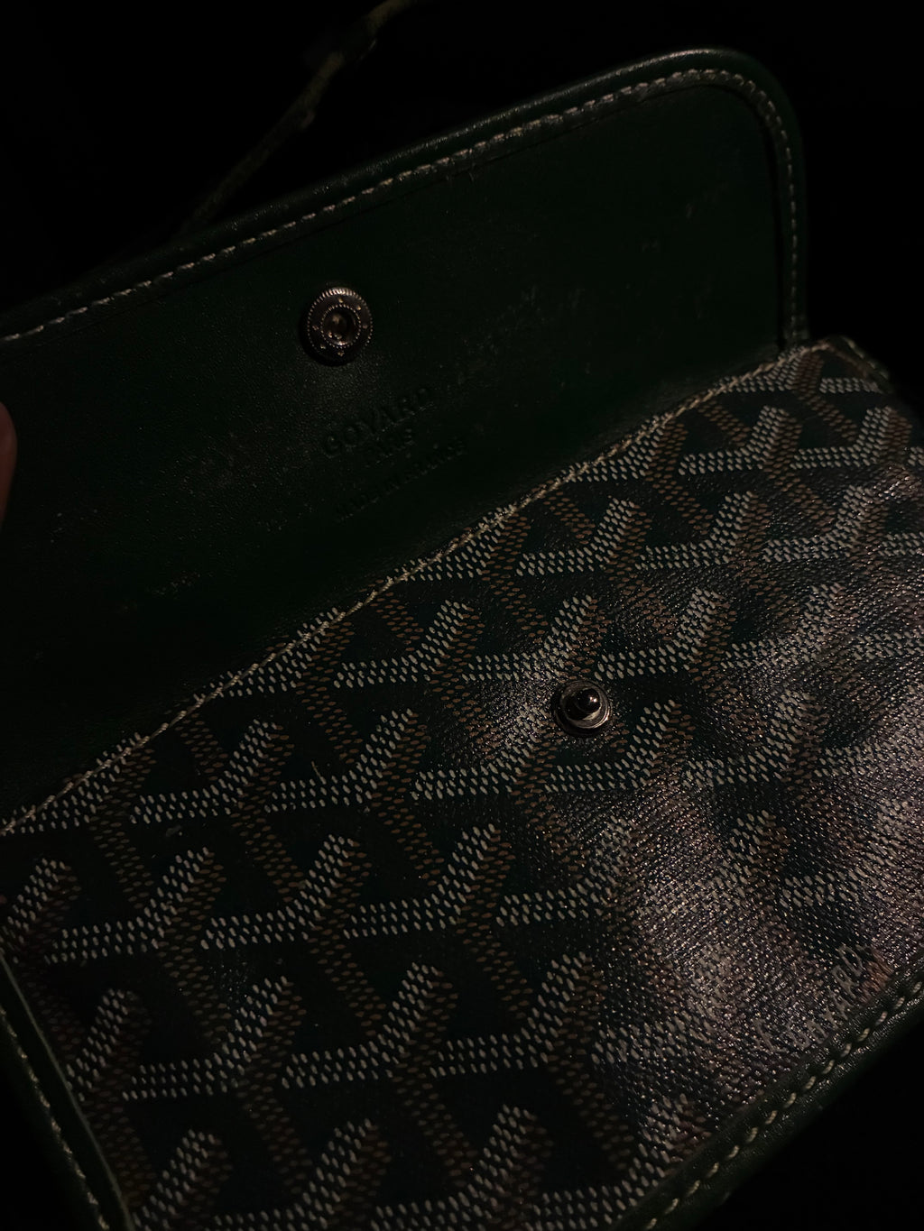 Pine Green Goyard St. Louis Bag