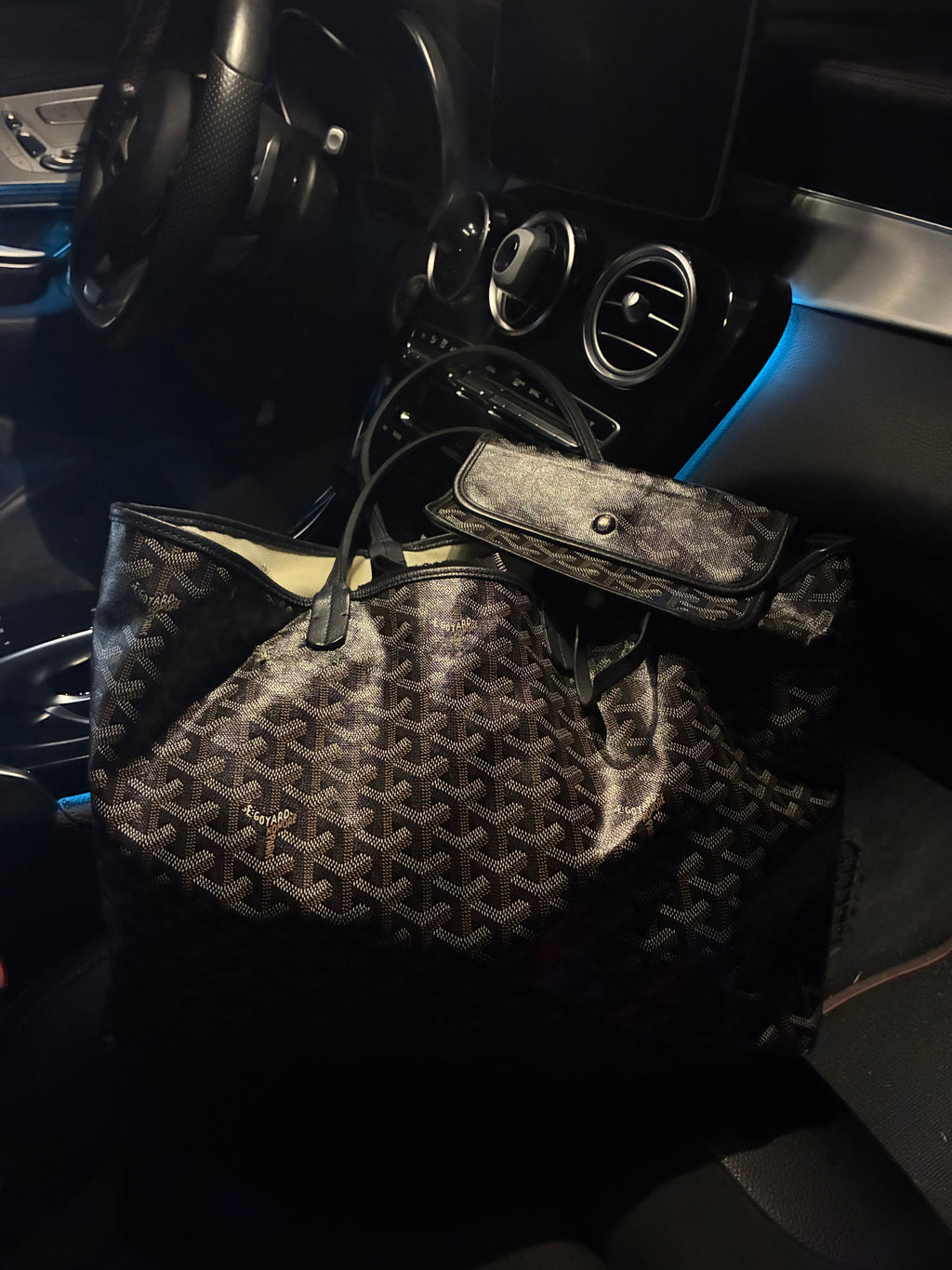 Black Goyard St. Louis Bag