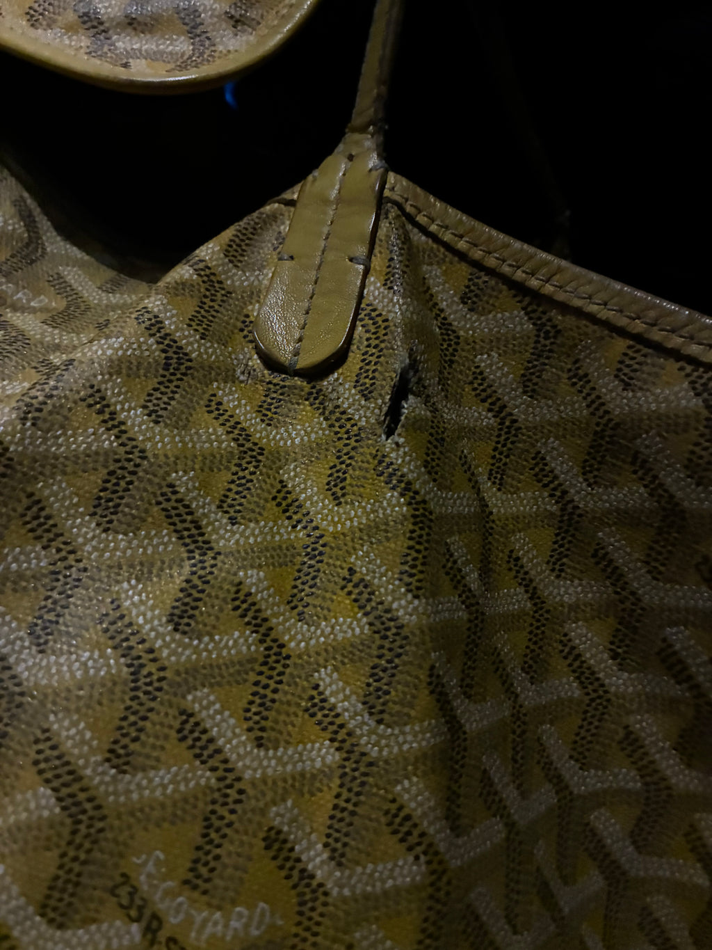 Yellow Goyard St. Louis Bag