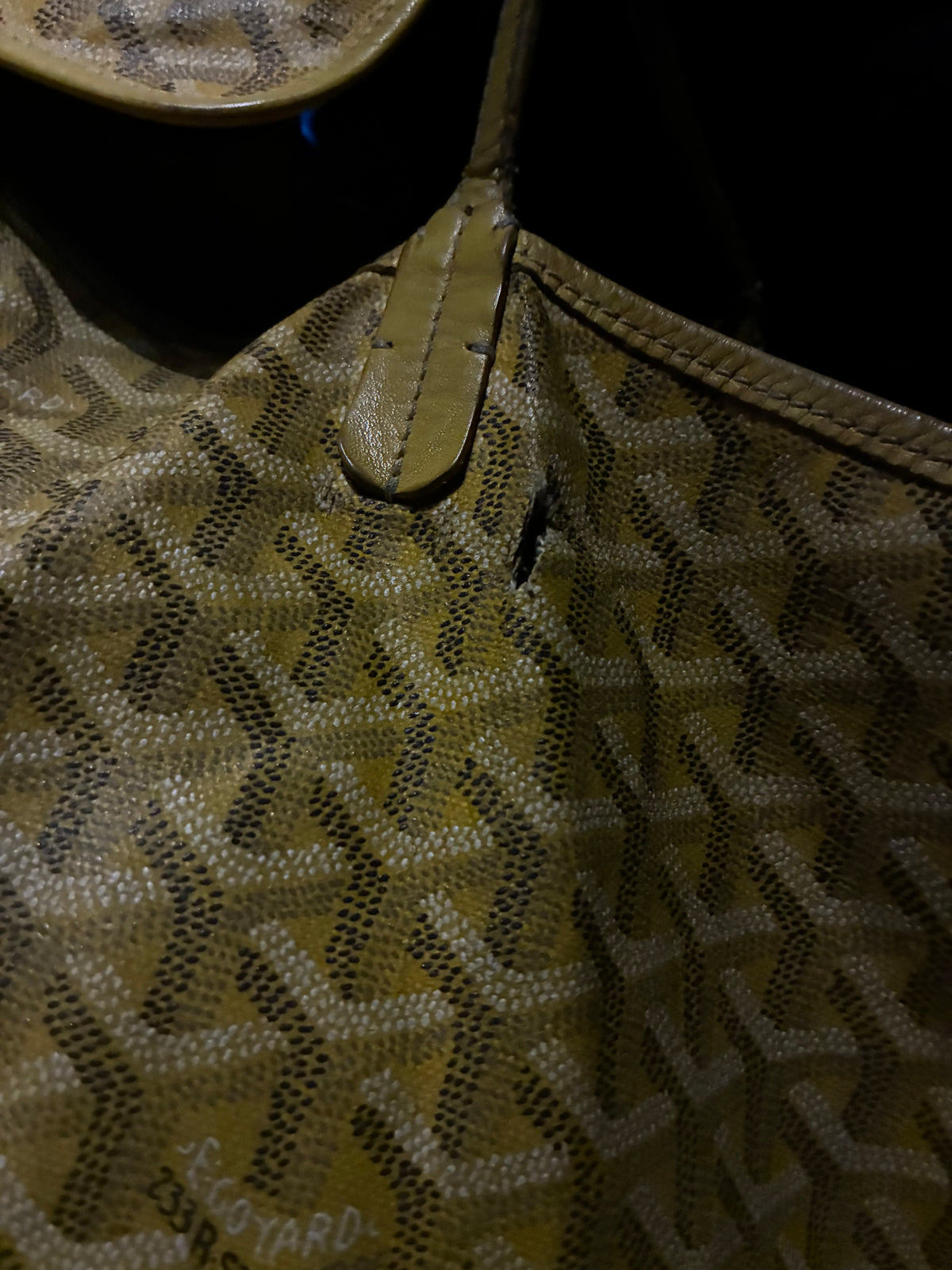 Yellow Goyard St. Louis Bag