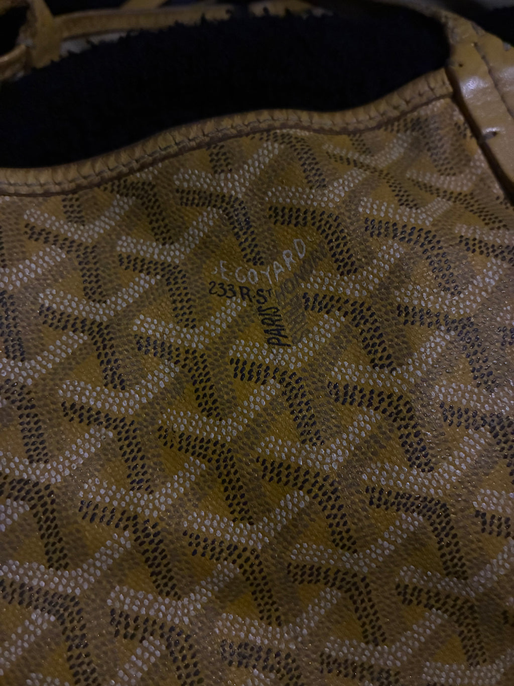 Yellow Goyard St. Louis Bag