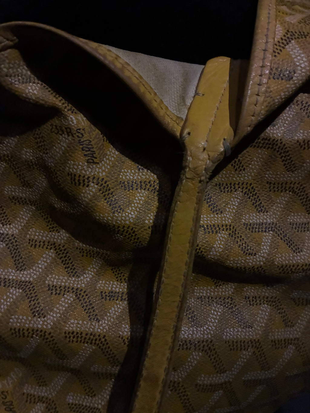 Yellow Goyard St. Louis Bag