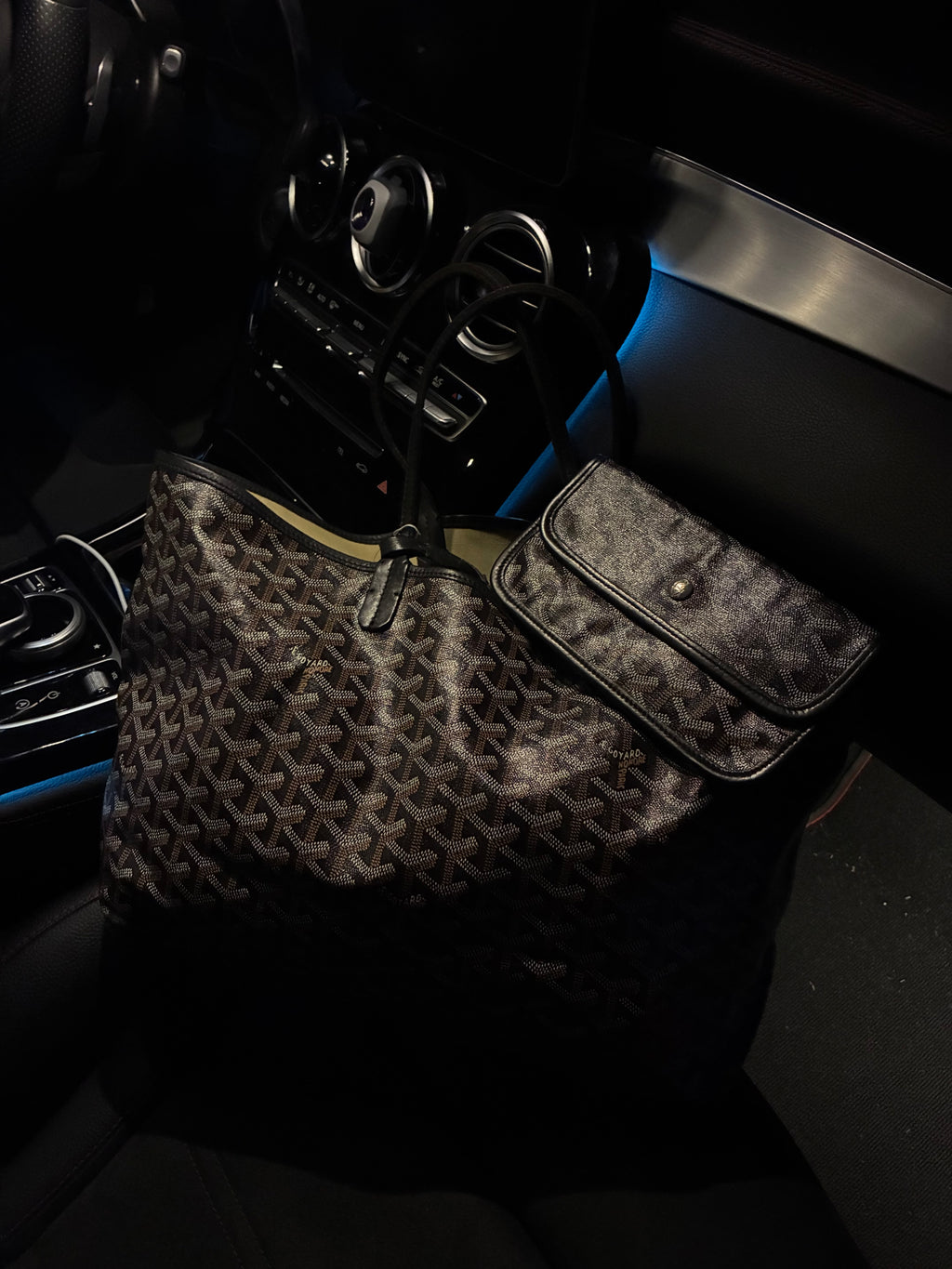 Black Goyard St. Louis Bag