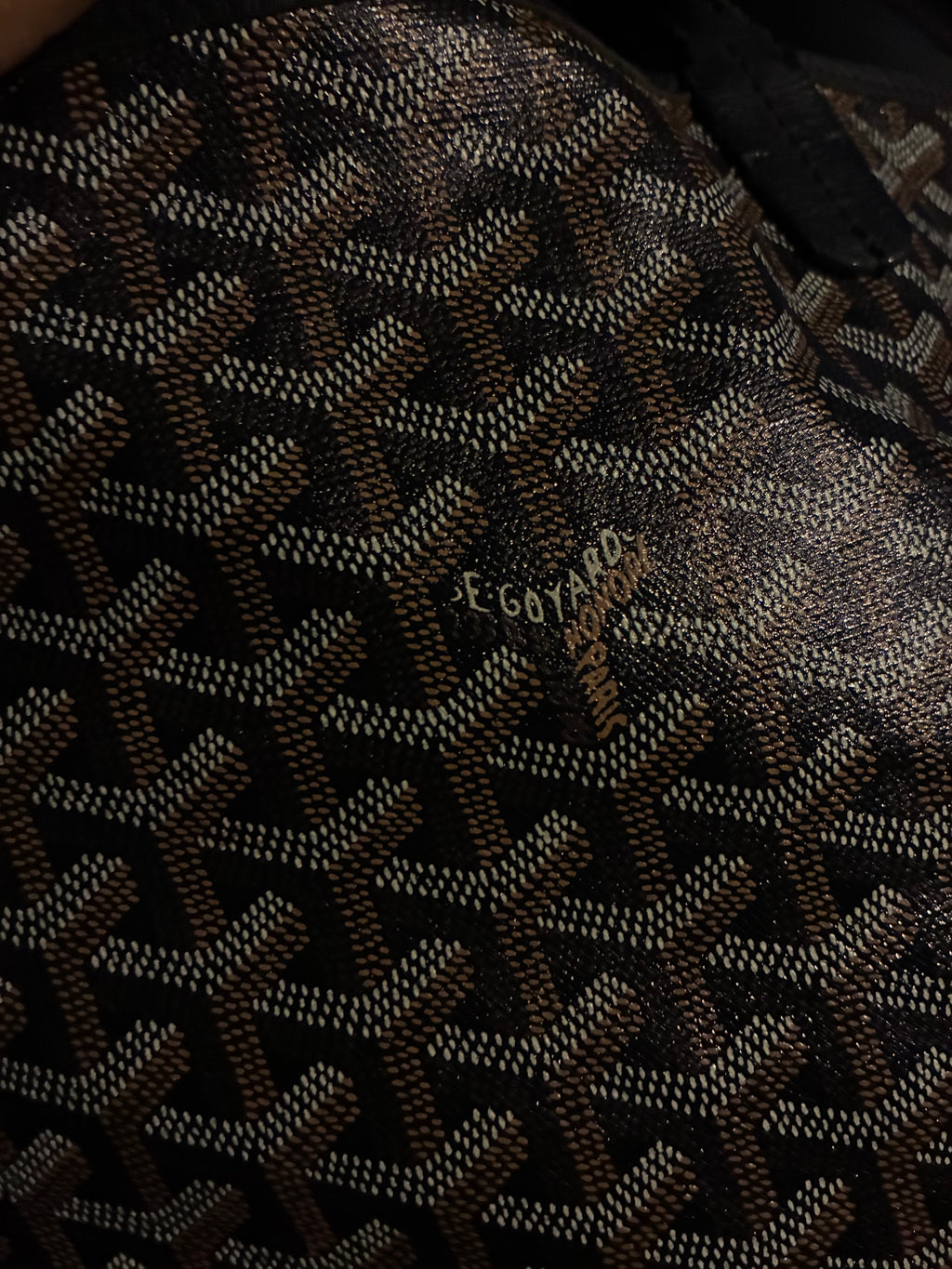 Black Goyard St. Louis Bag