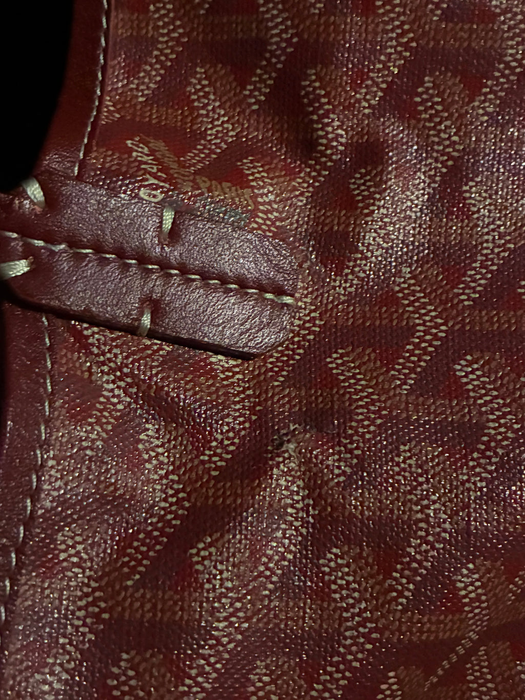 Red Goyard St. Louis Bag (GM)