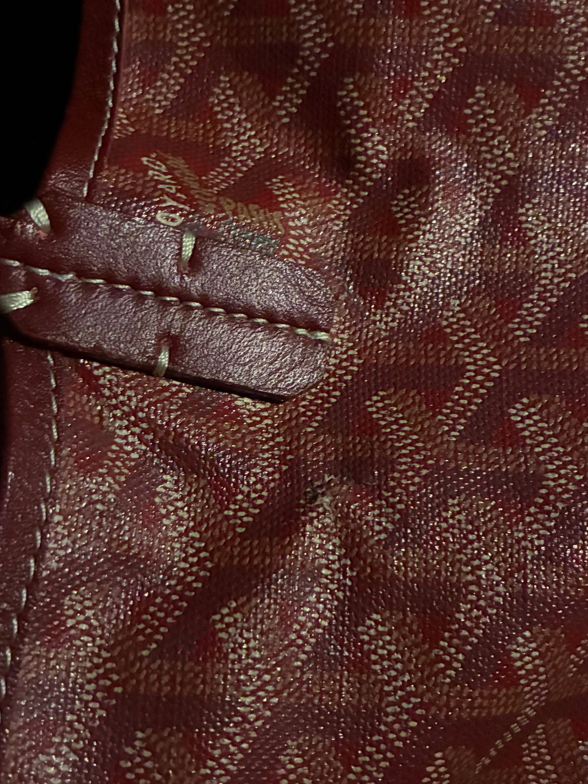 Red Goyard St. Louis Bag (GM)