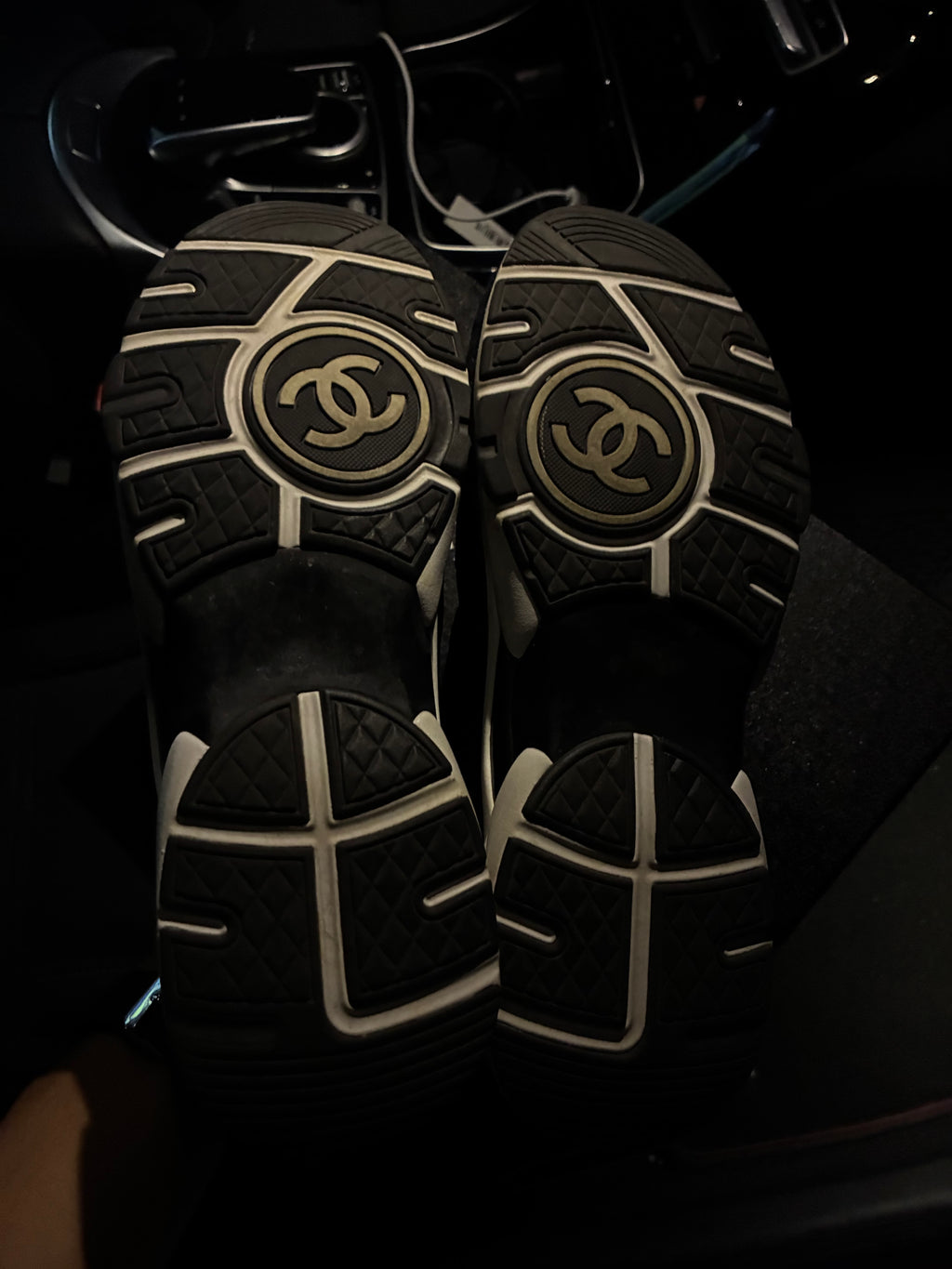 Chanel Black Monogram Runners