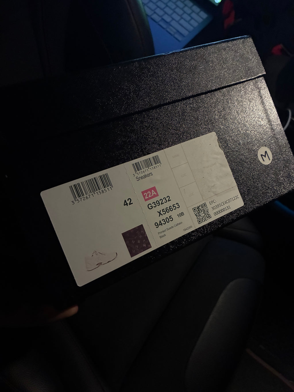 Chanel Black Monogram Runners