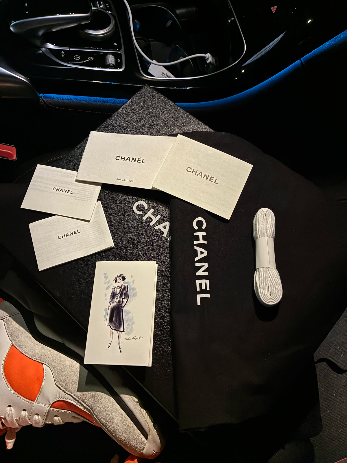 Chanel Orange HiTops