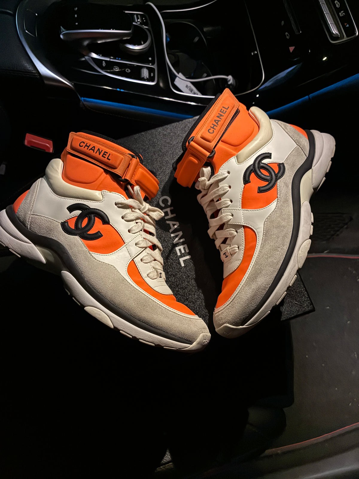 Chanel Orange HiTops