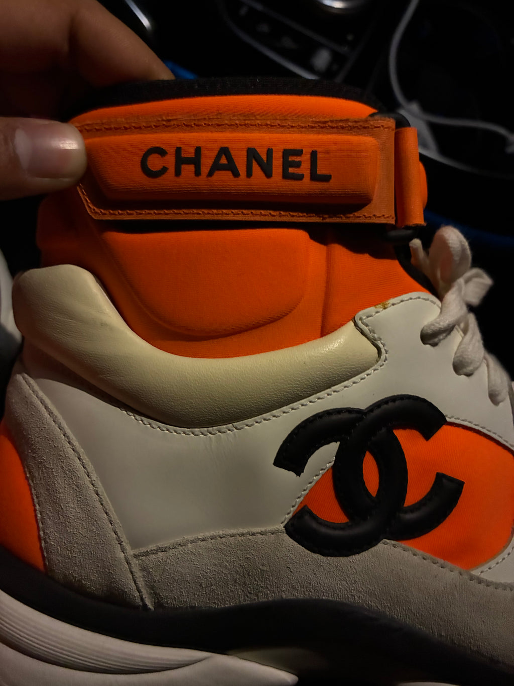 Chanel Orange HiTops